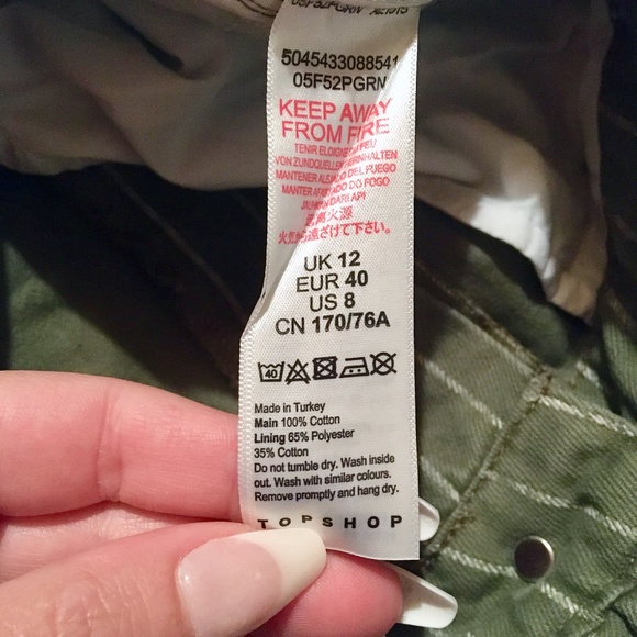 NEW TOPSHOP Rope Belt Stripe Paperbag Short Size 8 - Picture 7 of 7